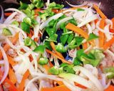 野菜たっぷりカレー焼きそば。作り方3写真