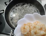 すじ青のりと海老のパスタ作り方4写真