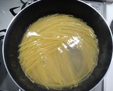 すじ青のりと海老のパスタ作り方6写真