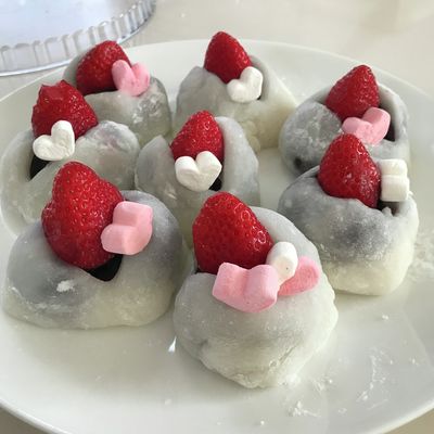 電子レンジで簡単♪いちご大福 by AtsukoCafe 【クックパッド】 簡単