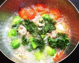 トマトとケールの具だくさん味噌汁作り方3写真
