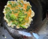 菜の花と卵の炒め　アサリ貝柱あん作り方2写真