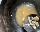菜の花と卵の炒め　アサリ貝柱あん作り方3写真