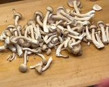 鶏肉としめじの梅肉炒め作り方4写真