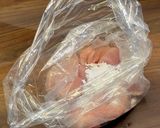 鶏肉としめじの梅肉炒め作り方7写真