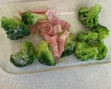 電子レンジでブロッコリーベーコン和え作り方1写真