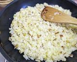 塩分控えめでも美味しい水菜チャーハン作り方7写真