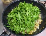 塩分控えめでも美味しい水菜チャーハン作り方10写真
