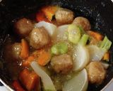 ヨウサマの減塩鶏団子の蕪餡かけ(京都風)作り方9写真
