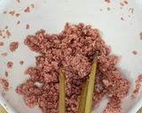 揚げない大きなメンチカツ 16cmくらい作り方2写真