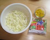 ＊切って和えるだけ・３色マヨサラダ＊作り方1写真