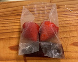 簡単　いちご大福　材料3つ　ライスペーパ作り方5写真