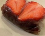簡単 いちご大福 材料3つ ライスペーパ作り方6写真