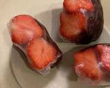 簡単　いちご大福　材料3つ　ライスペーパ作り方7写真