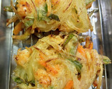 かき揚げ。サクッと後乗せかき揚げ蕎麦に。作り方7写真