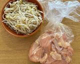 むね肉ともやしのスタミナ炒め作り方1写真