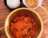 オヤジ飯！魚介チゲ★シーフード入れるだけ作り方4写真
