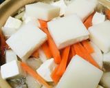 鍋の素活用●海苔餅の鶏鍋作り方3写真