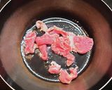 豚肉と葉にんにくのかんたん味噌汁作り方2写真