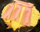 おもちベーコンお好み焼き作り方3写真