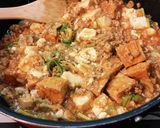 麻婆豆腐、厚揚げプラス。作り方8写真