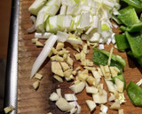 ジャガ芋豚角切りの甜麺醤炒めと大根スープ作り方1写真