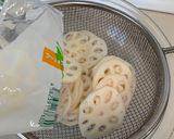 レンコンと焼き鳥缶で簡単きんぴら！作り方1写真
