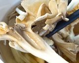 干しきのこの旨味たっぷりなクリームパスタ作り方3写真