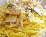 干しきのこの旨味たっぷりなクリームパスタ作り方14写真