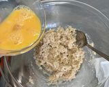 オートミールと納豆でお好み焼き作り方2写真