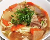 超簡単！寒い冬に豚汁うどん！！作り方7写真