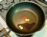 今日の“とりそぼろ”舞茸＆赤ピーマン作り方2写真