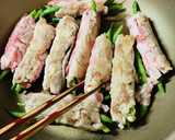 いんげんのチーズおかず豚肉巻き作り方5写真