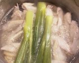 スープボーンで濃厚鶏鍋☆圧力鍋で時短☆作り方3写真