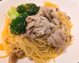 簡単！ワンパン煮豚パスタ作り方4写真