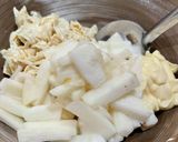 長芋の簡単おつまみ＊湯葉とマヨ醤油作り方3写真