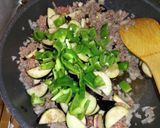 ピーマンと茄子の挽き肉炒め(和風)作り方7写真