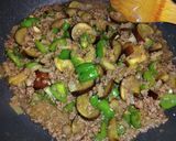 ピーマンと茄子の挽き肉炒め(和風)作り方9写真