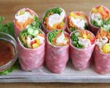 ピンクの生春巻き作り方7写真