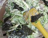 大量消費！【水菜のチーズチヂミ】海苔入り作り方4写真