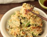 大量消費！【水菜のチーズチヂミ】海苔入り作り方7写真