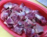 材料2つ●砂肝●にんにくポン酢★蒸し★作り方1写真