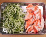 ゴロっとカニカマと水菜の和風わさびマヨ作り方2写真