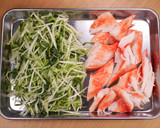 ゴロっとカニカマと水菜の和風わさびマヨ作り方2写真