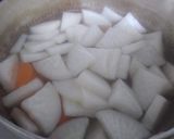 赤こんにゃくと大根のオイスターソース煮♡作り方3写真