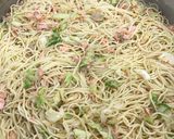 鮭とキャベツのパスタ作り方8写真