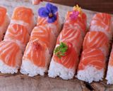サーモン昆布締めキューブ寿司作り方6写真
