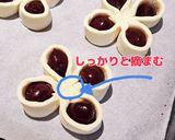 パイシートアレンジ✼ チェリーのお花作り方9写真