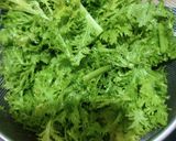 わさび菜としらすの蒸し物作り方2写真