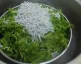 わさび菜としらすの蒸し物作り方5写真